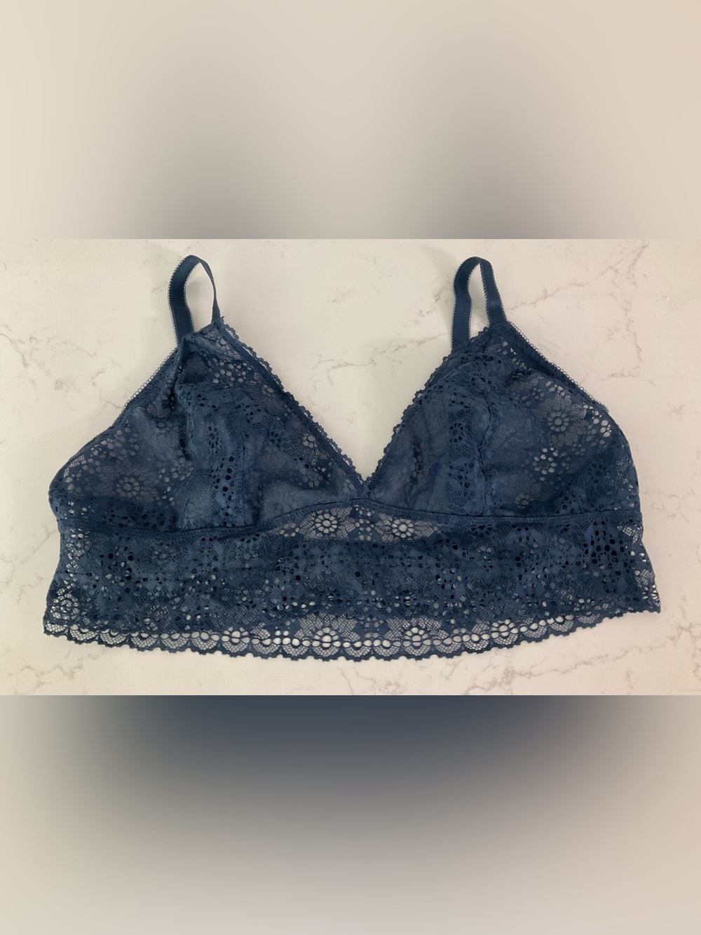 Polo Ralph Lauren Dusty Blue Lace Bralette